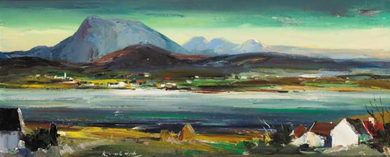 MUCKISH MOUNTAIN AND DUNFANAGHY FROM HORN HEAD by Kenneth Webb
