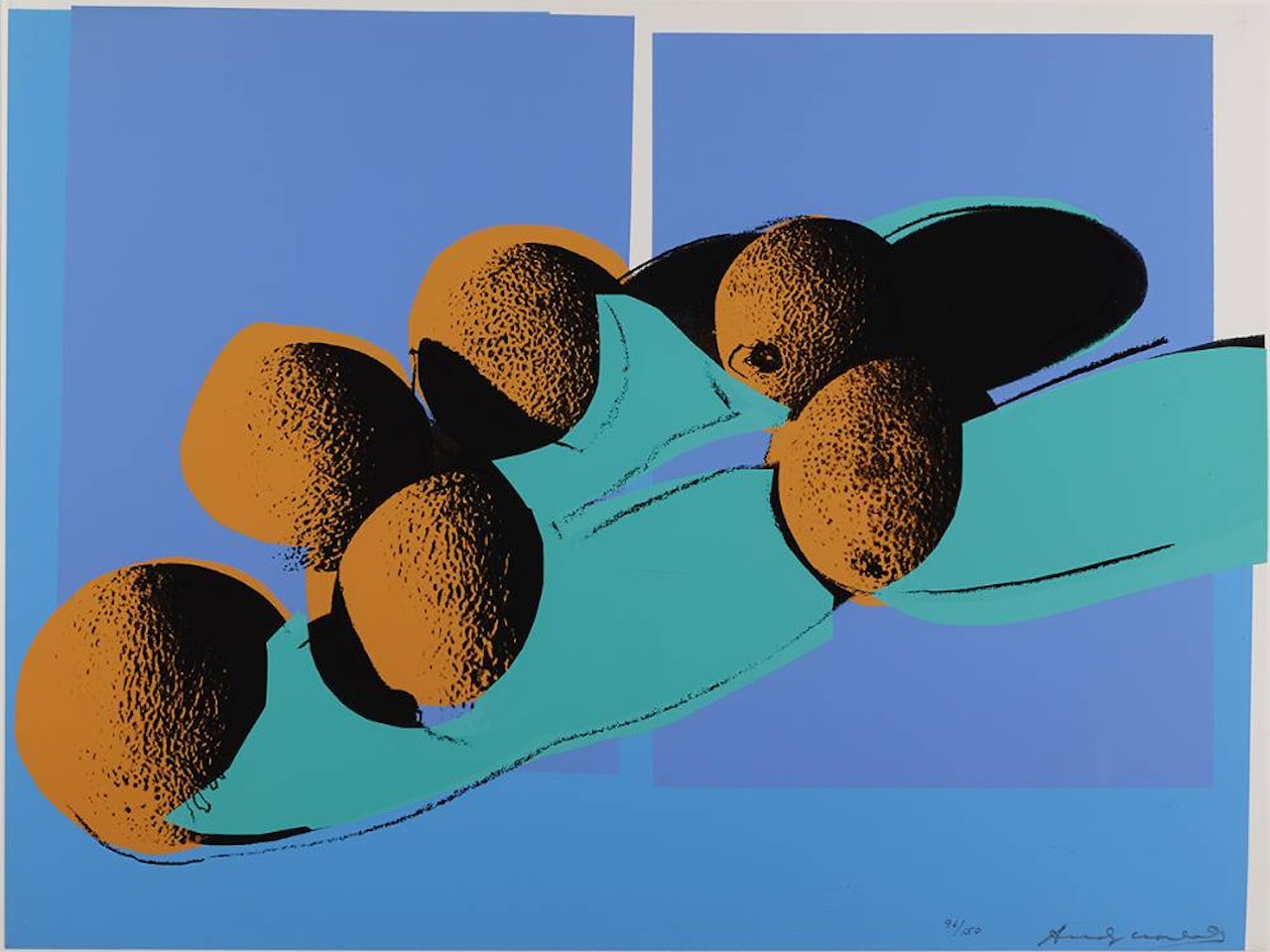 SPACE FRUIT: CANTALOUPES I 201 by Andy Warhol