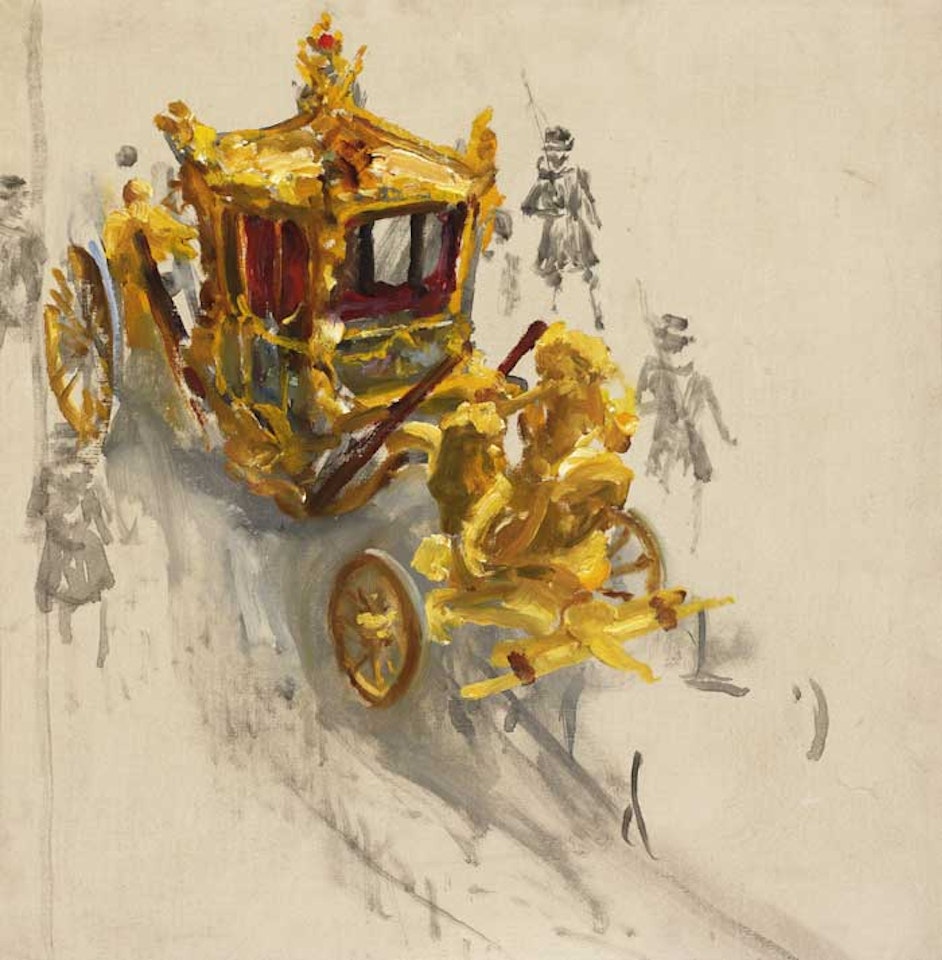 THE CORONATION COACH by John Lavery