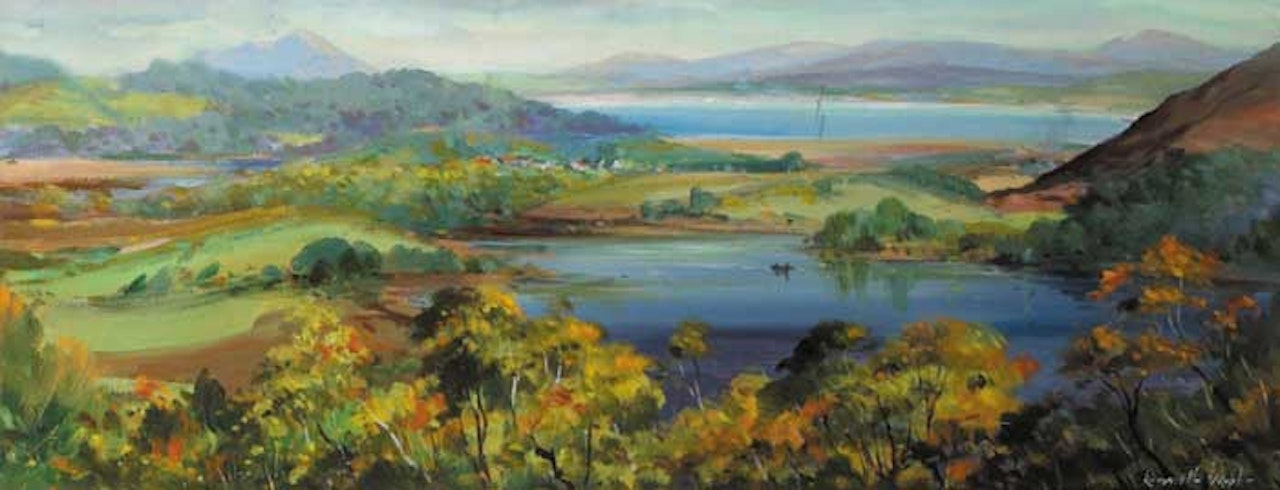 ROSAPENNA FROM CRESSLOUGH, DONEGAL, AUTUMN TINTS by Kenneth Webb
