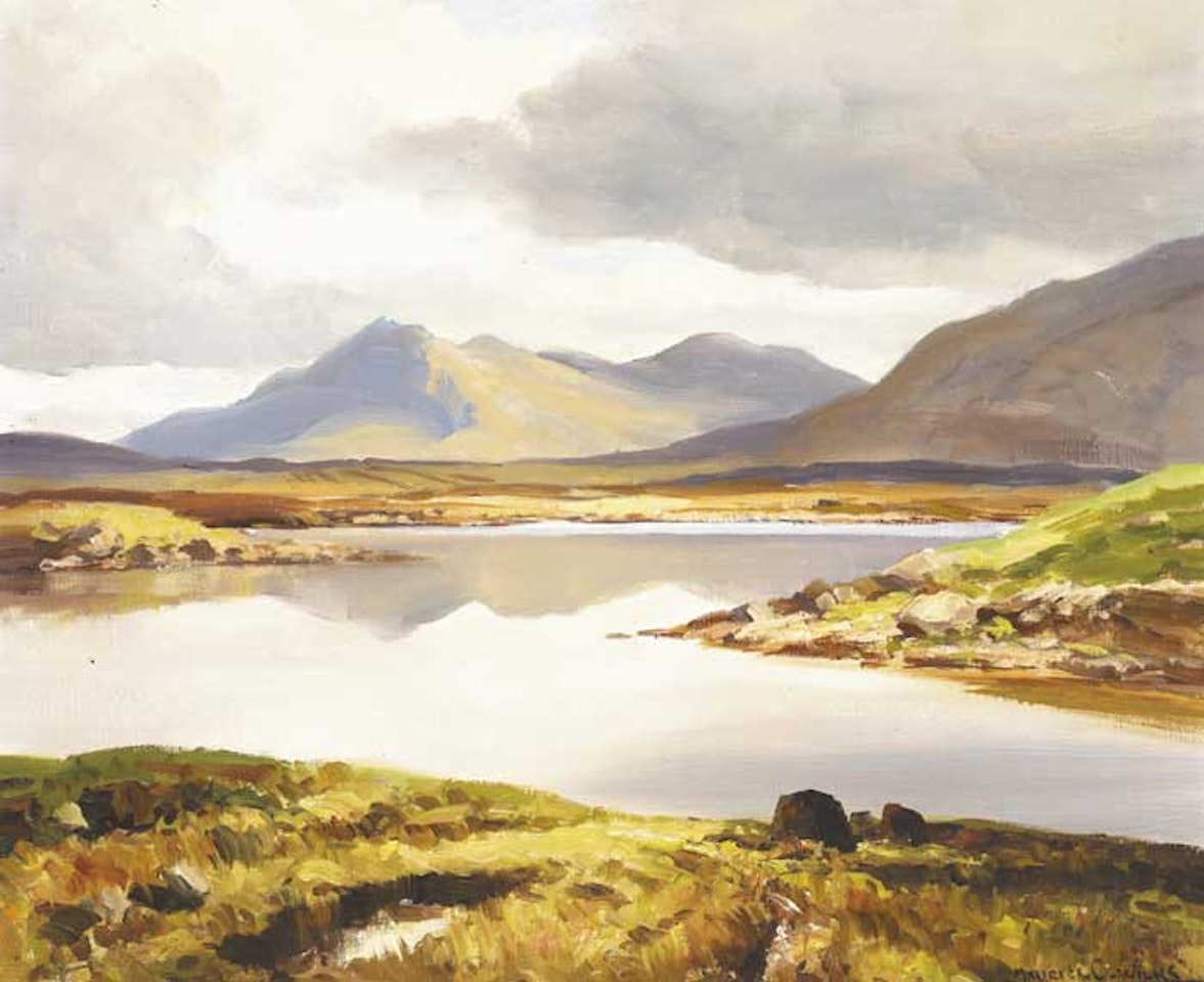 REFLECTIONS, LOUGH INAGH, COUNTY GALWAY by Maurice Canning Wilks
