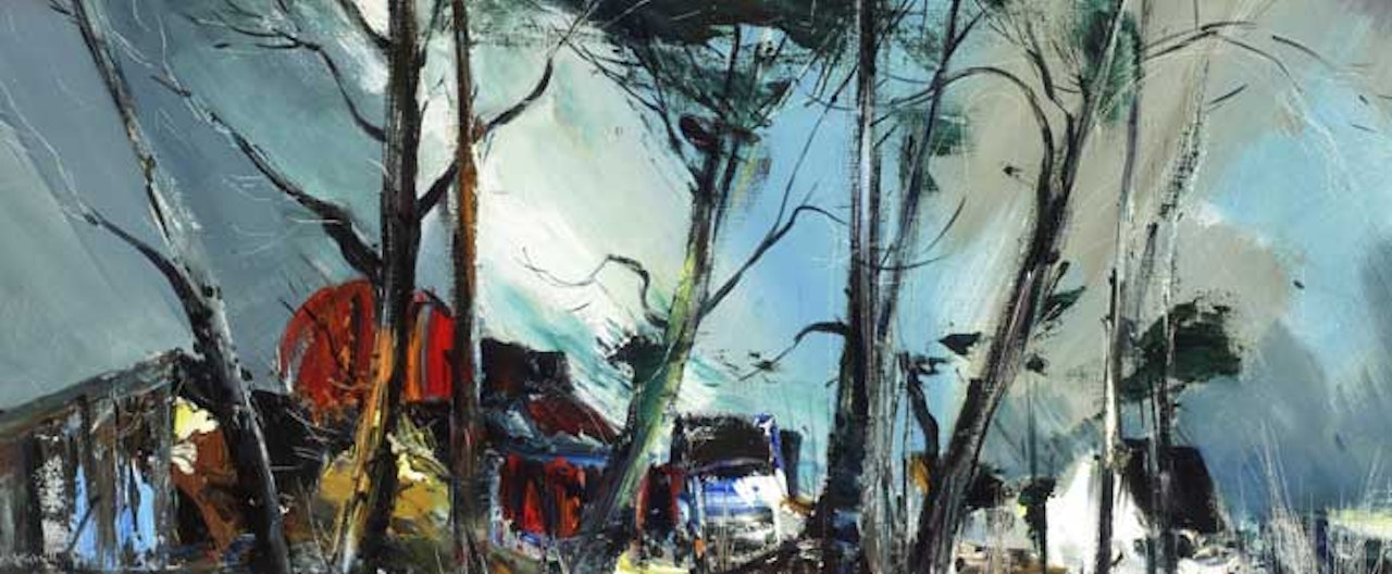 COUNTY CORK, FARM AND TREES, NEAR BLARNEY by Kenneth Webb