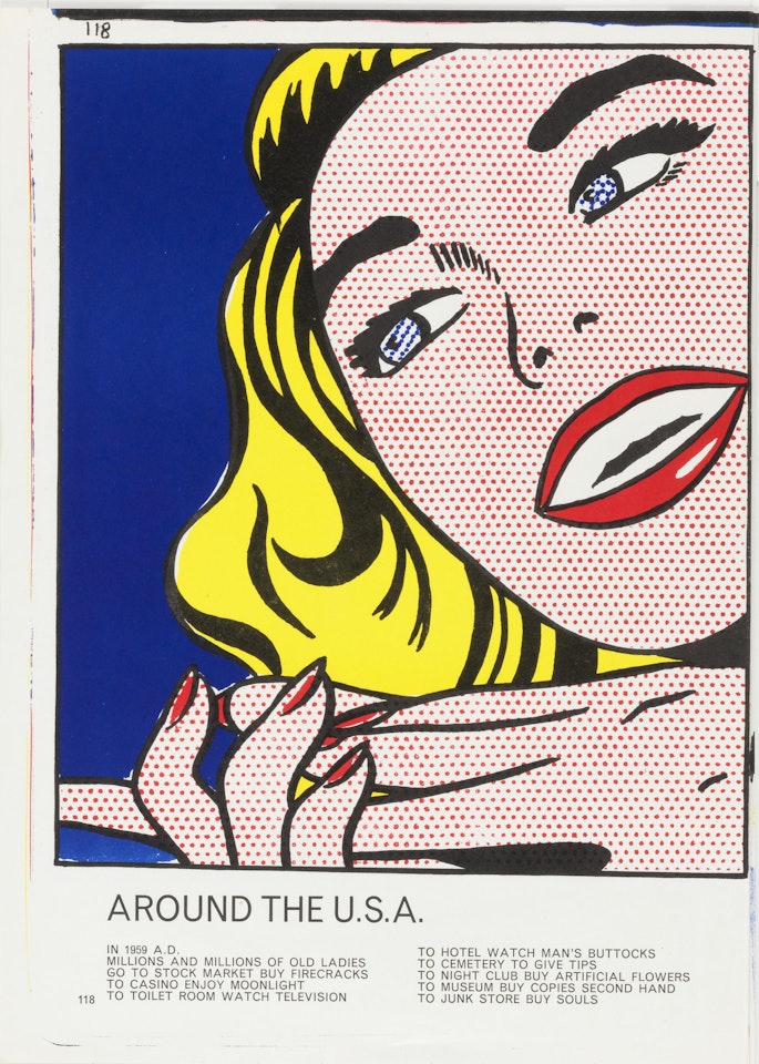 Girl, from One Cent Life (Corlett 33) by Roy Lichtenstein