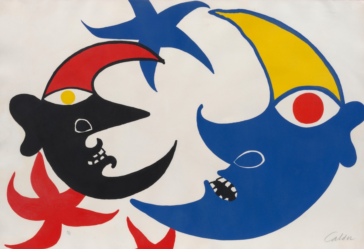 Les deux lunes by Alexander Calder