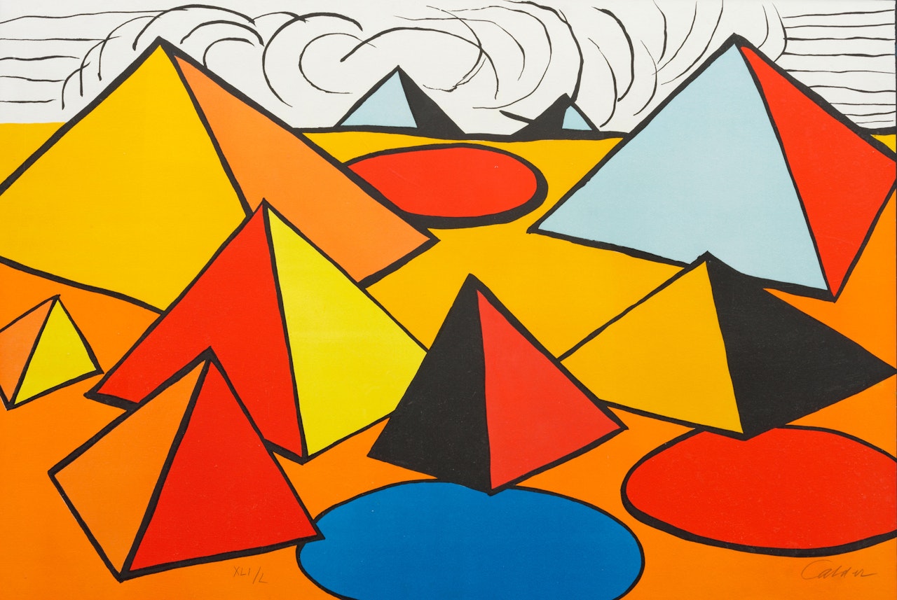 Composition with Pyramids, Circles and Clouds by Alexander Calder