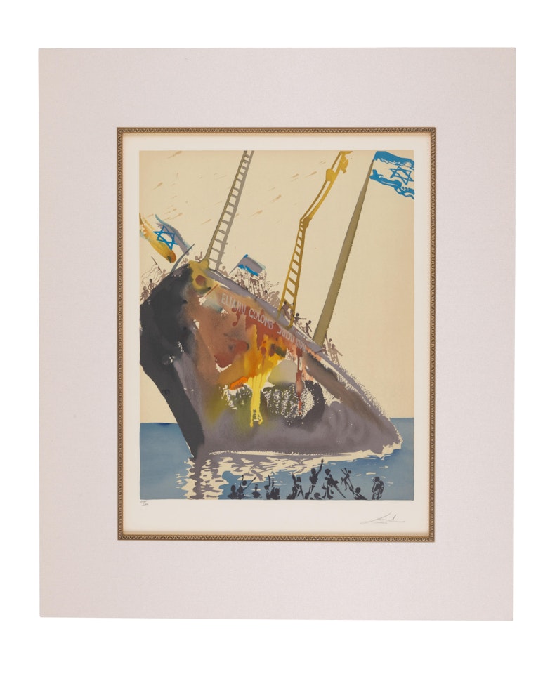 On the Shores of Freedom, from Aliyah (Field 68-1-K) by Salvador Dali