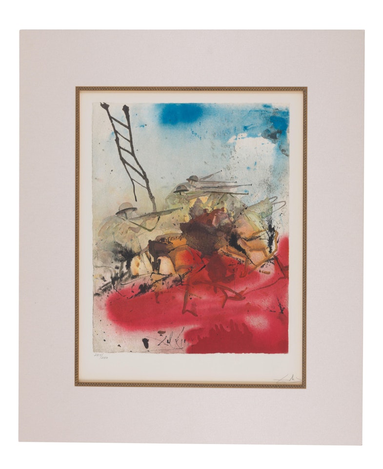 Battle of the Jerusalem Hills, from Aliyah (Field 68-1-M) by Salvador Dali