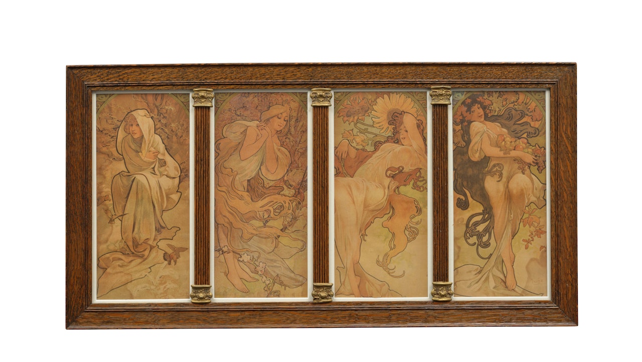 Les saisons (4 works) (Rennert & Weill 37) by Alphonse Mucha