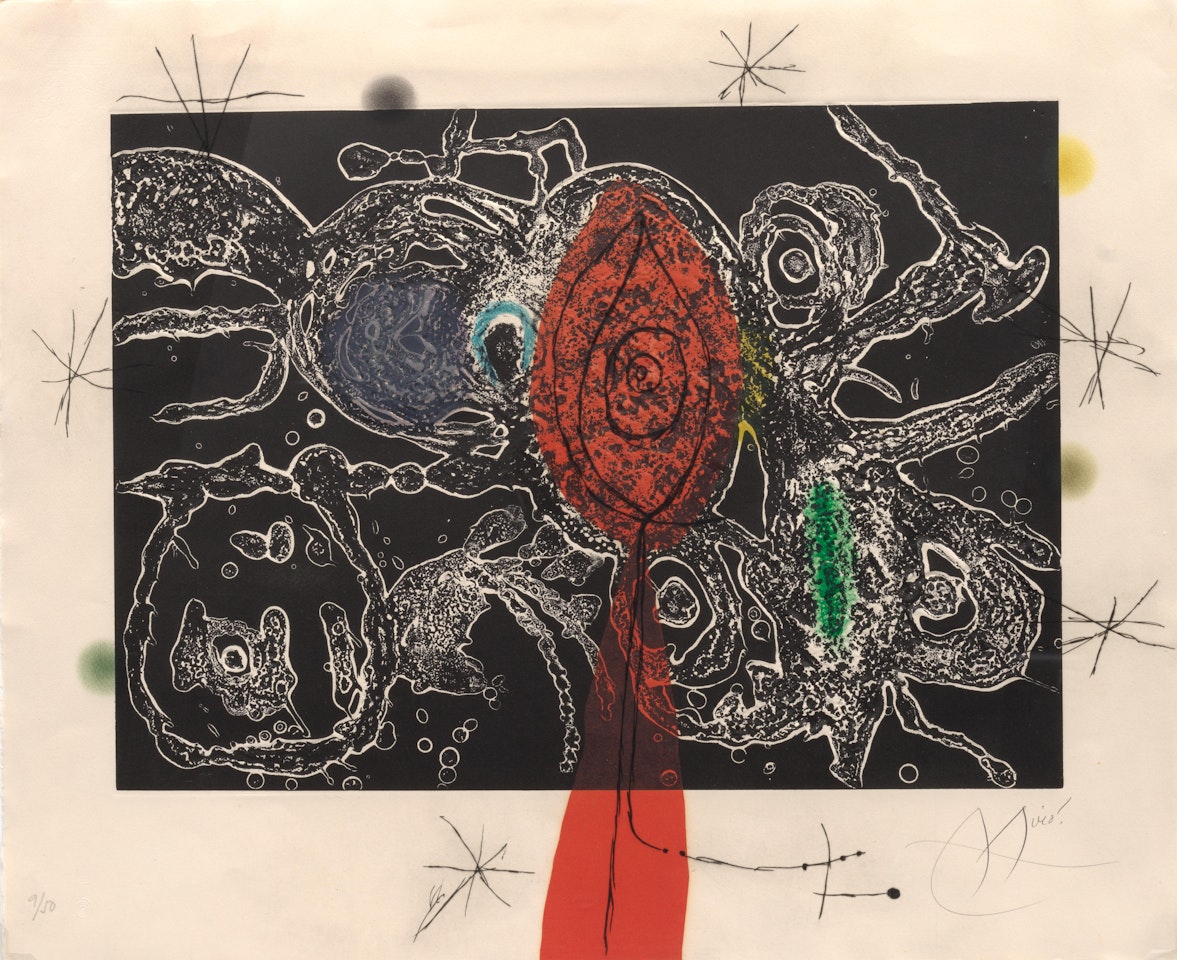 One Plate, from Espriu-Miró (Dupin 870) by Joan Miró