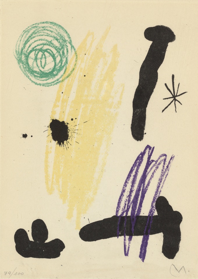 One Plate, from Obra Inèdita Recent (Cramer bk. 95) by Joan Miró