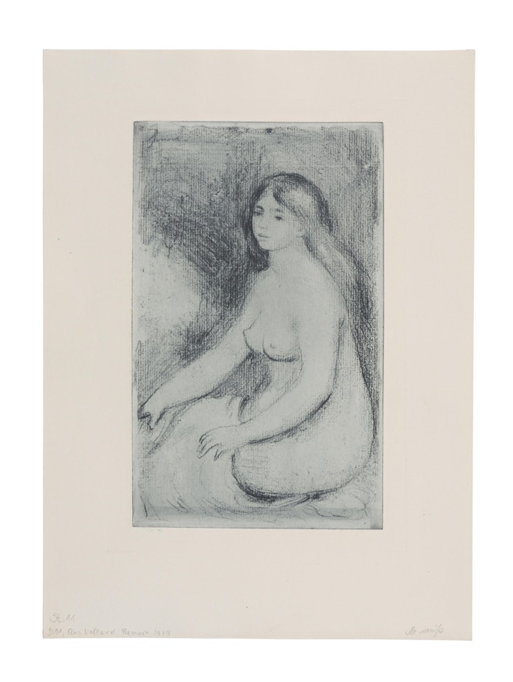 Baigneuse assise (Delteil/Stella 11) by Pierre-Auguste Renoir