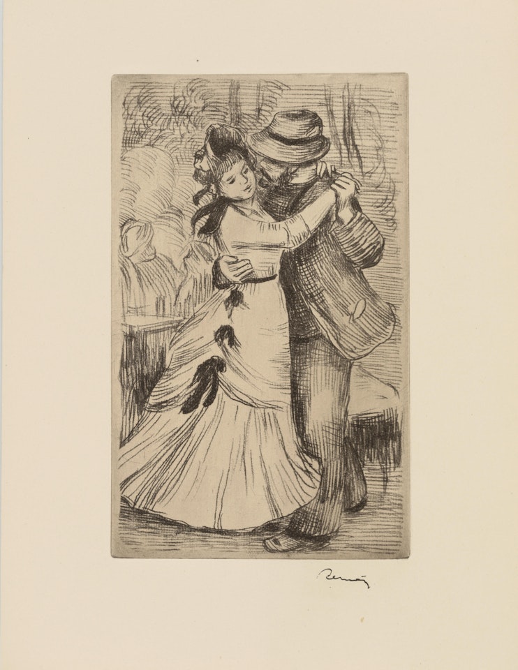La danse à la campagne, 2e planche (Delteil/Stella 2) by Pierre-Auguste Renoir
