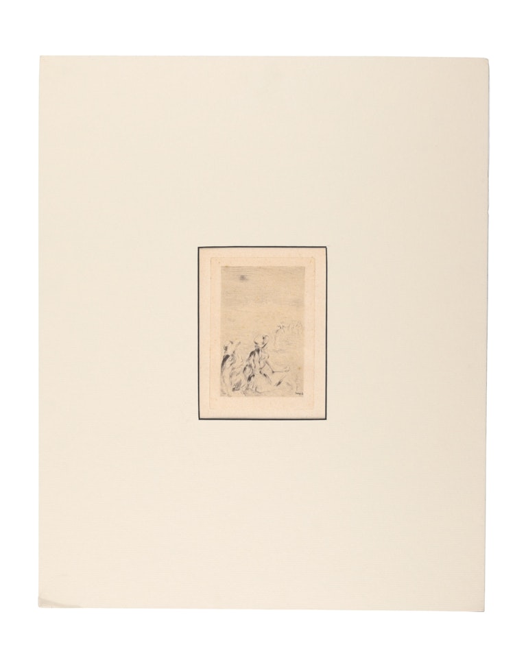 Sur la plage, à Berneval (Delteil/Stella 5) by Pierre-Auguste Renoir