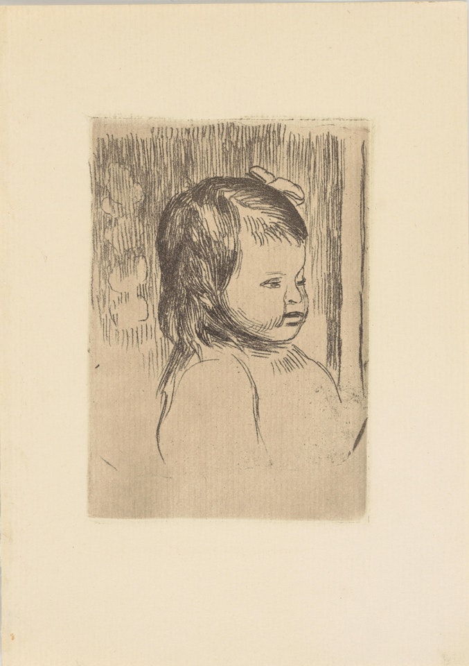 Buste d"enfant, tourné à droite (Delteil/Stella 22) by Pierre-Auguste Renoir