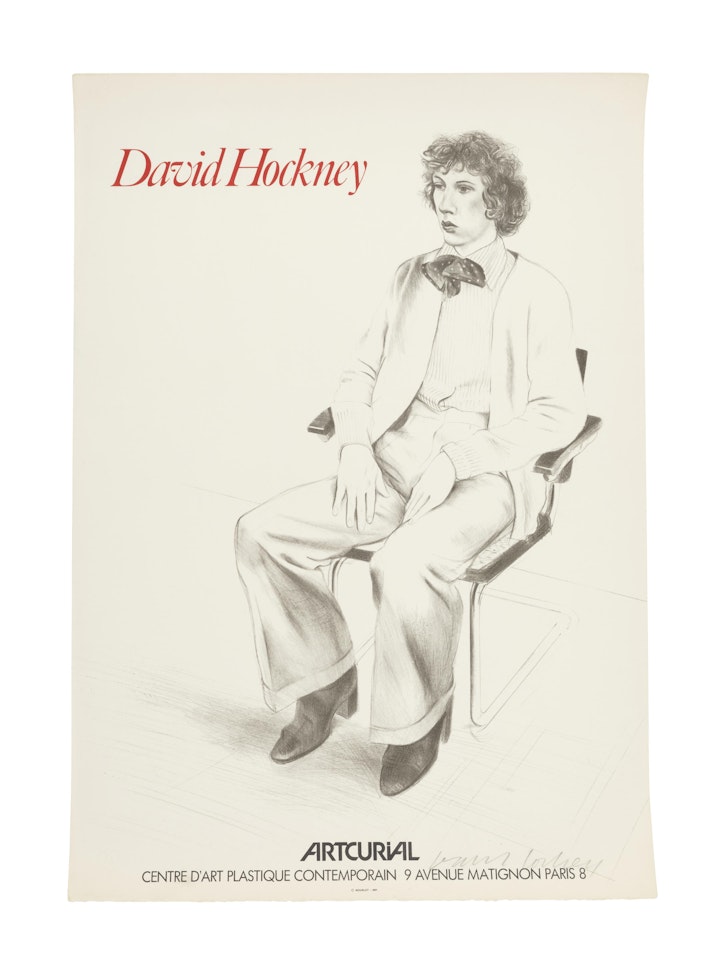 Portrait of Gregory Evans - Artcurial (Baggott 57) by David Hockney