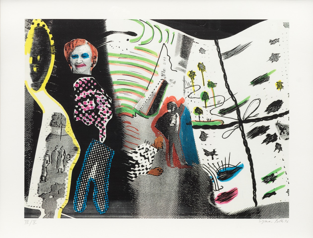 S. schmeckt Pfirsich von H. (S. Tastes Peach from H.) (Becker/von der Osten 121) by Sigmar Polke