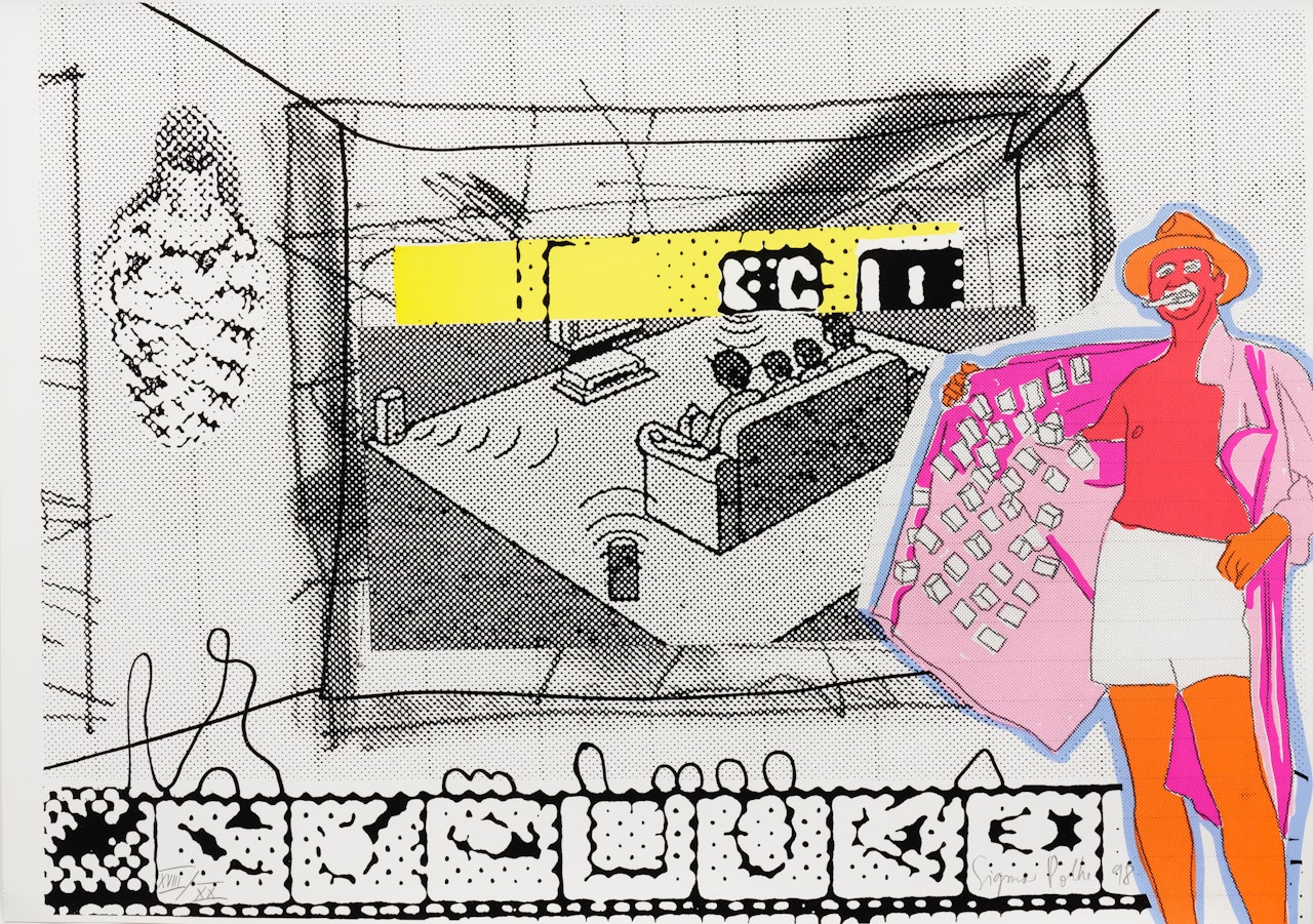 Filmvorführung (Film Screening) (Becker/von der Osten 127) by Sigmar Polke