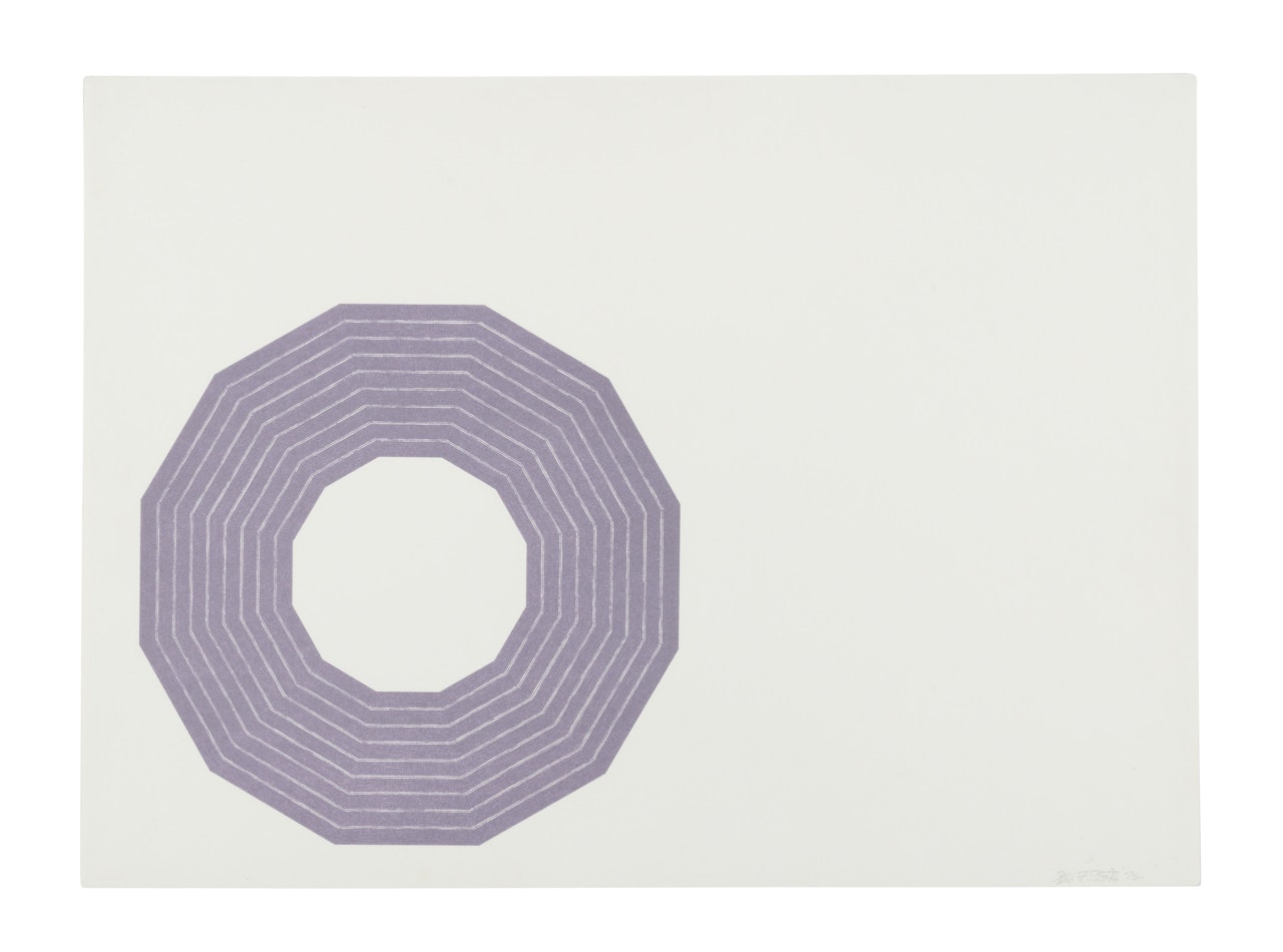 Kay Bearman, from Purple Series (Axsom 64) by Frank Stella