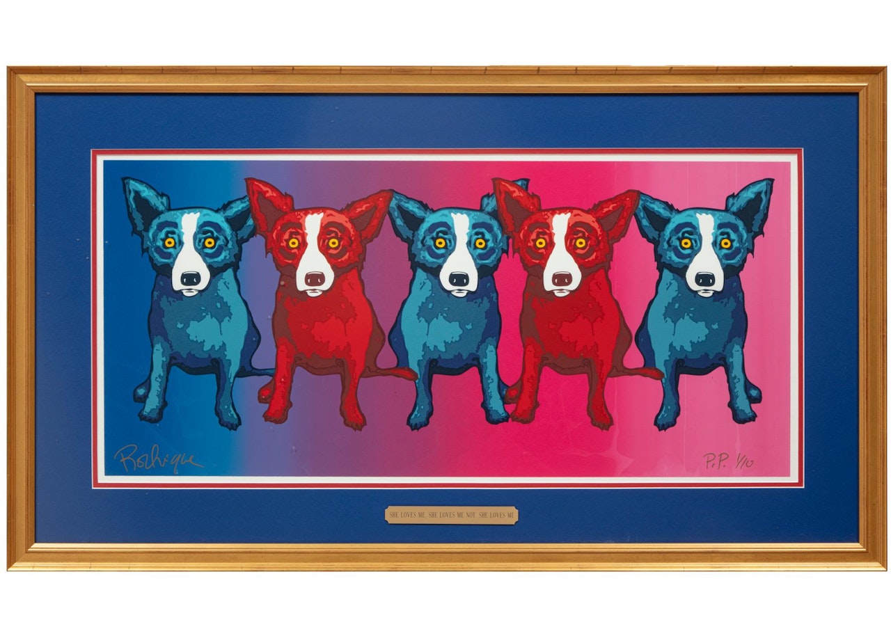 "She Loves Me, She Loves Me Not, She Loves Me" by George Rodrigue
