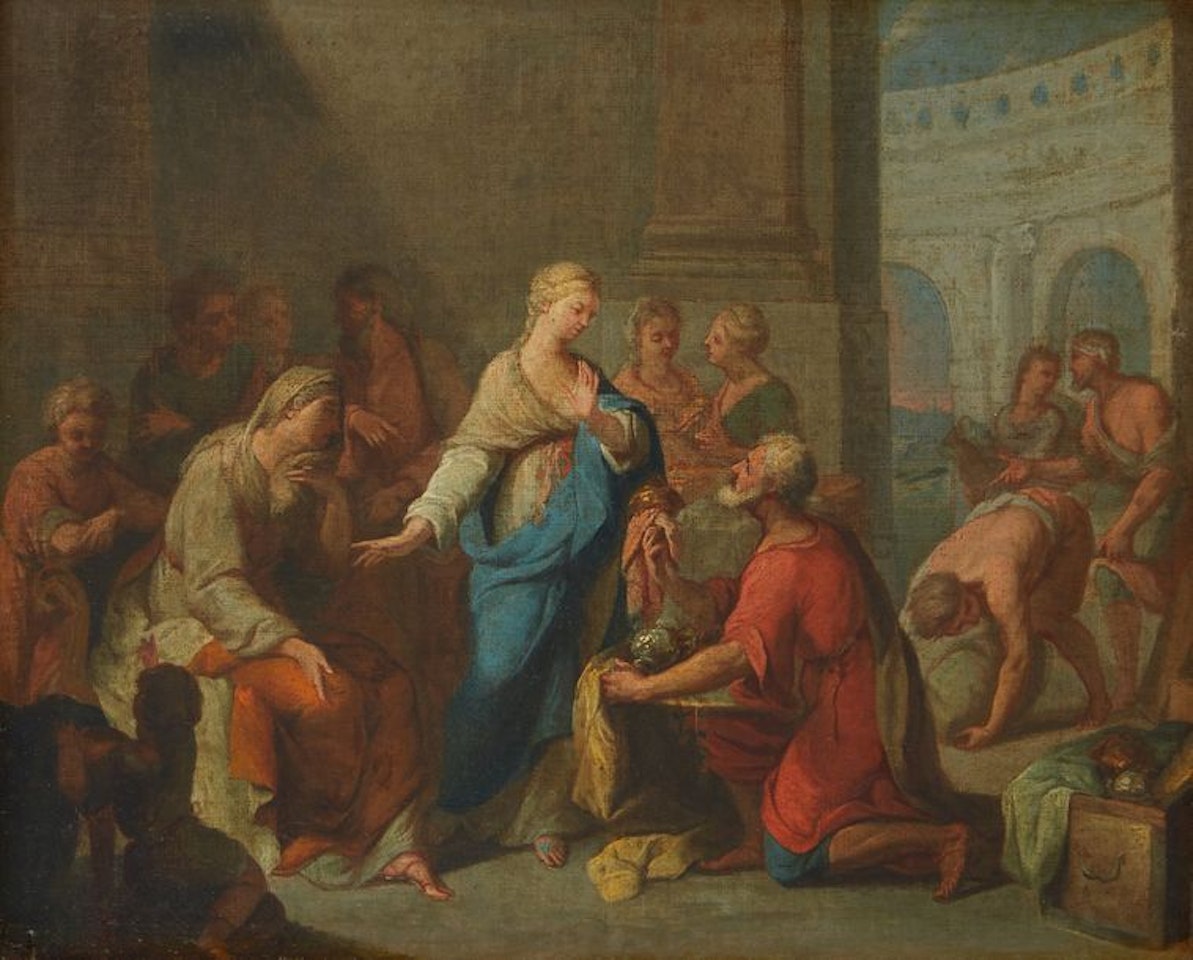 Cornelia mother of the Gracchi by French School