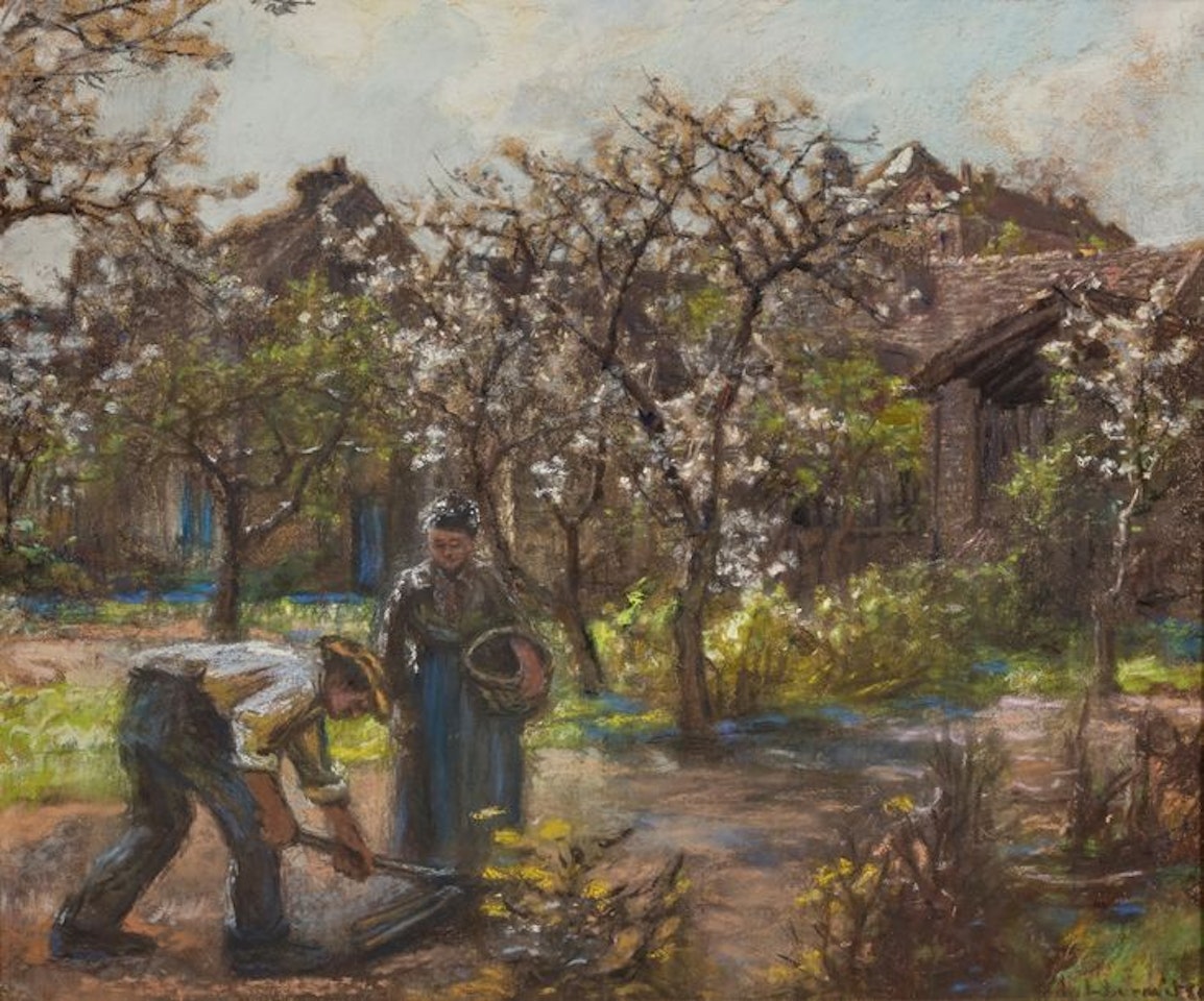 Potato Plantation by Léon Augustin Lhermitte