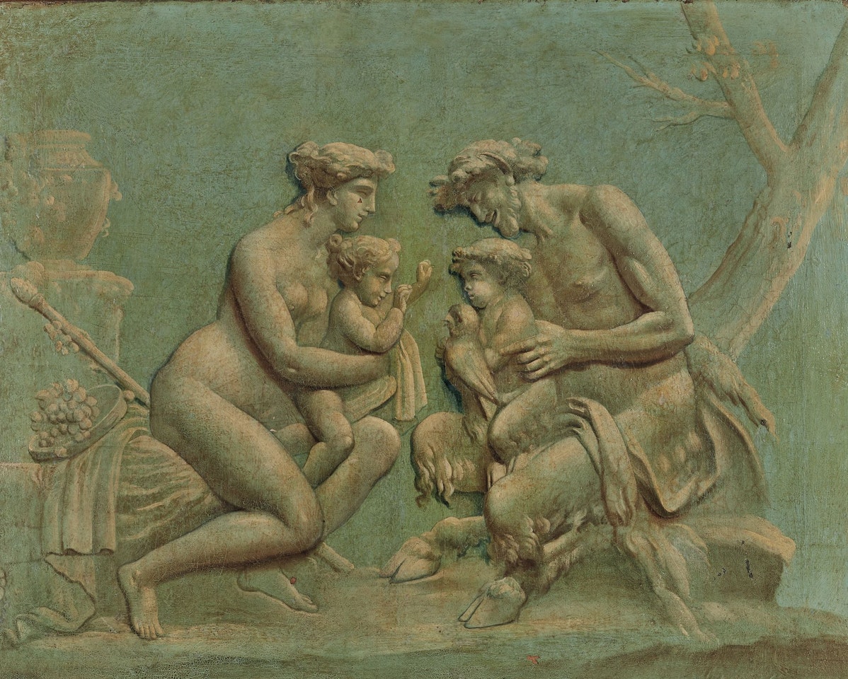 Grisaille with a goat by Italian School