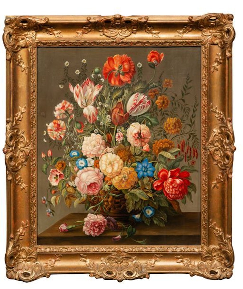 Bouquet of flowers by French School