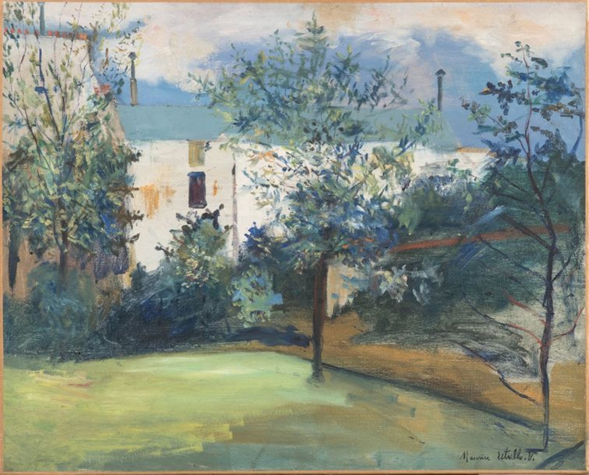 The garden at Picpus by Maurice Utrillo