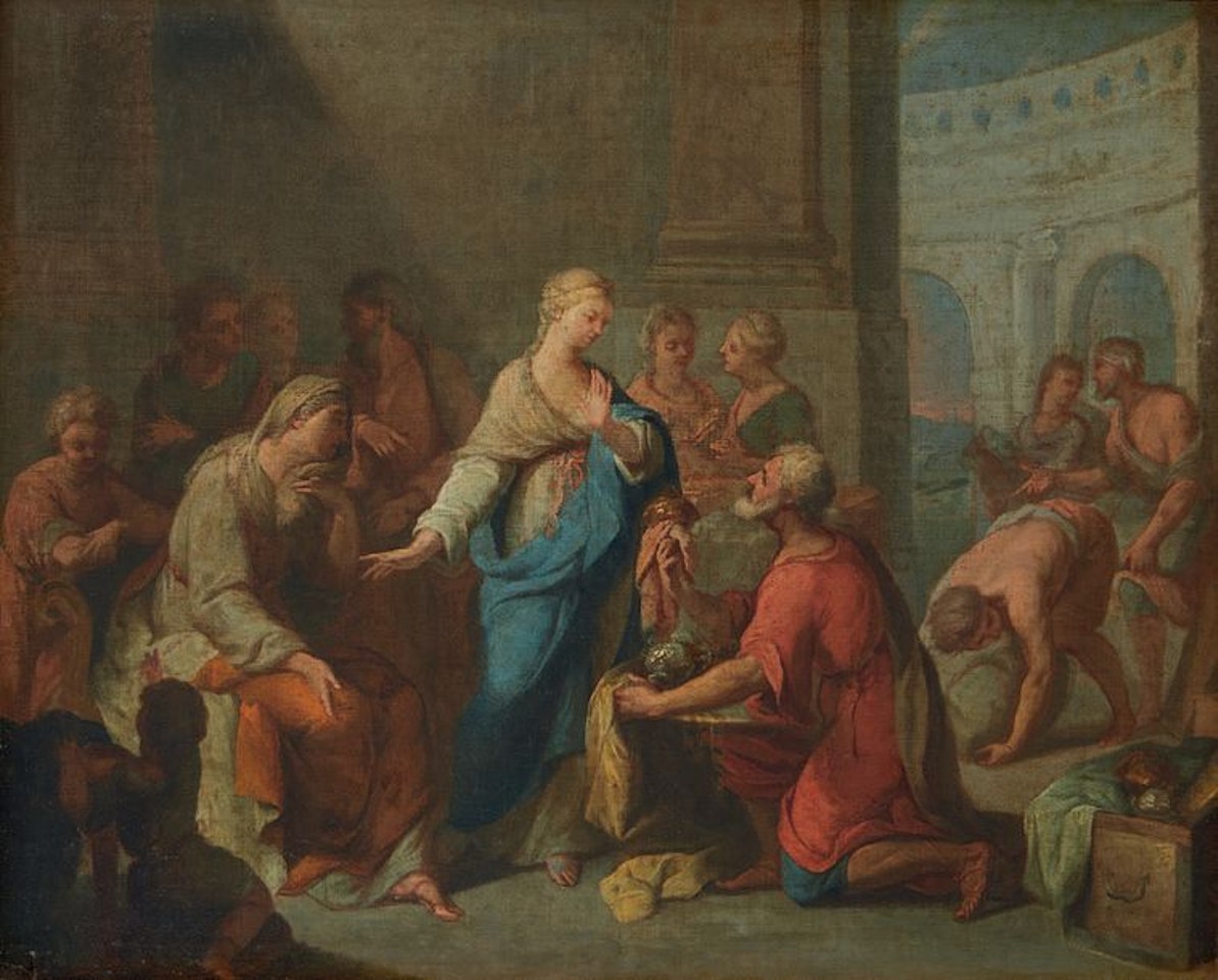 Cornelia mother of the Gracchi by French School