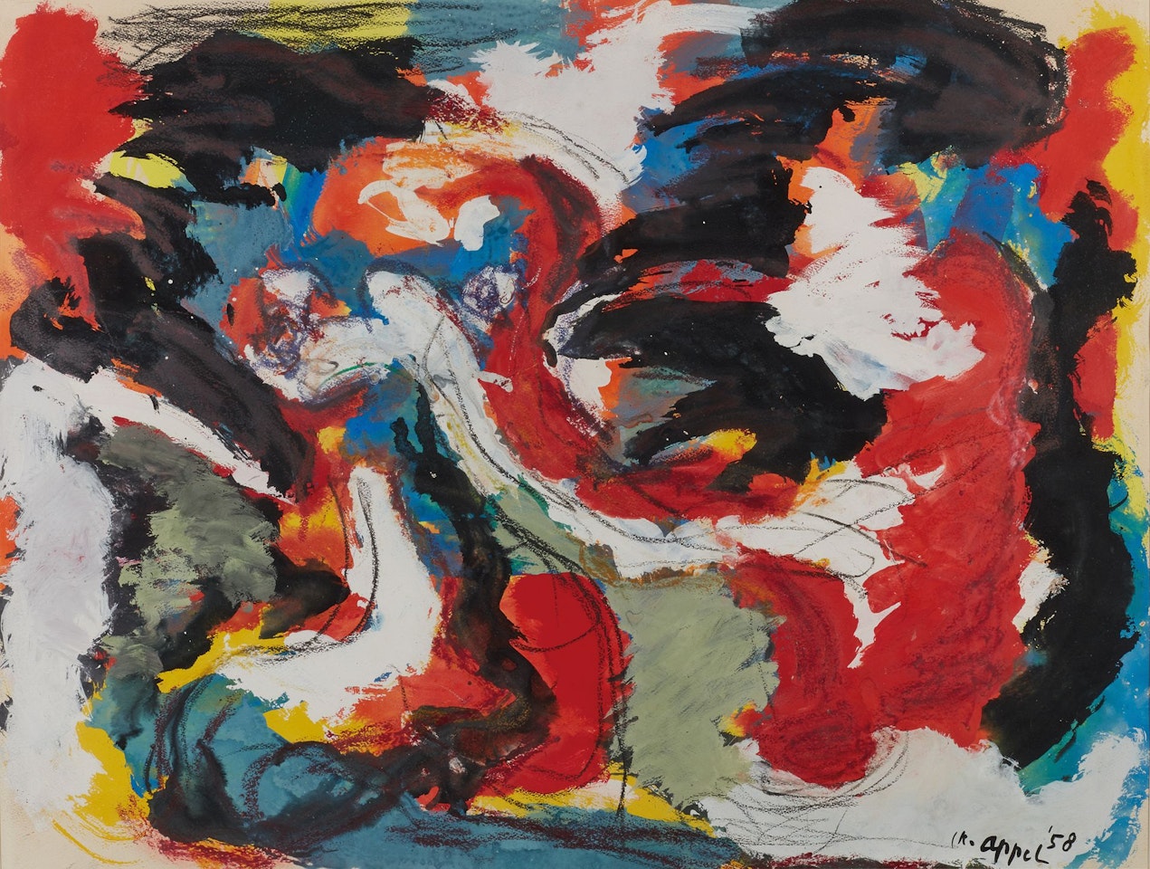 Composition by Karel Appel