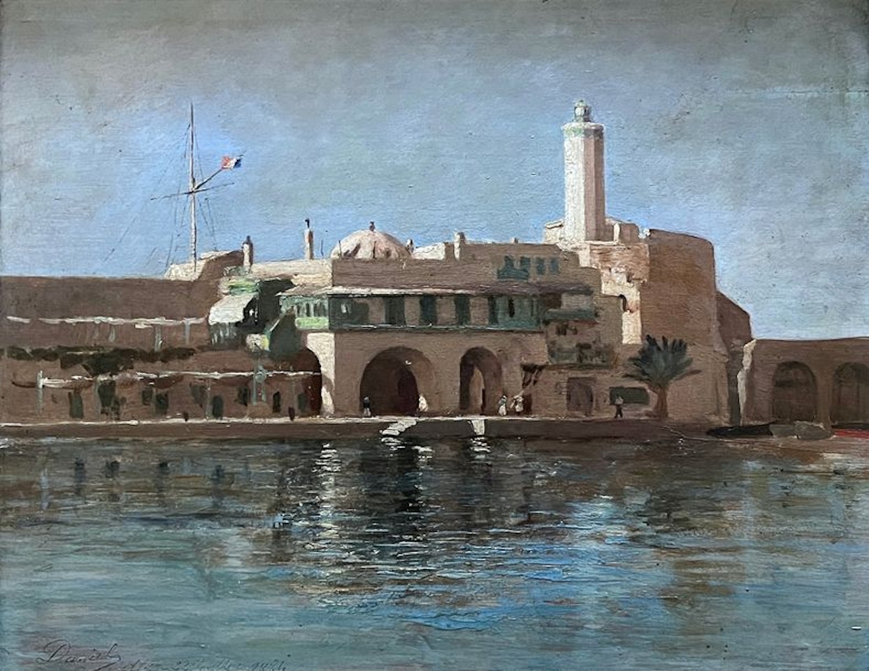 Animated landscape by French School
