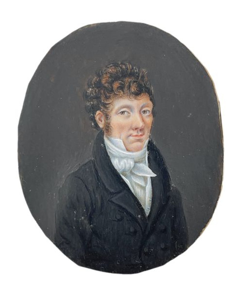 Portrait d"homme à l"habit noir by French School