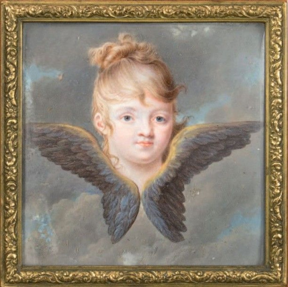 Winged head by French School