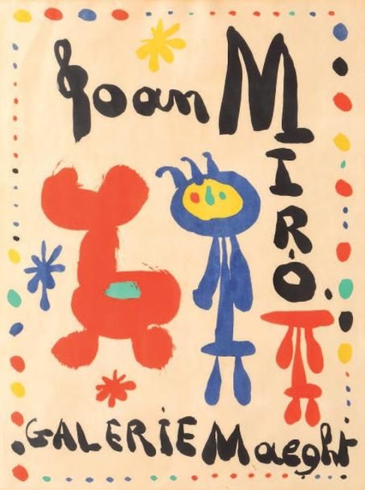 Exhibition poster by Joan Miró