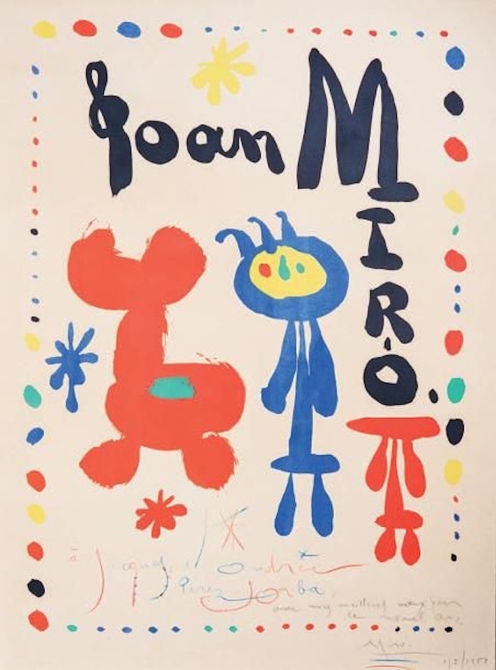 Exhibition poster by Joan Miró