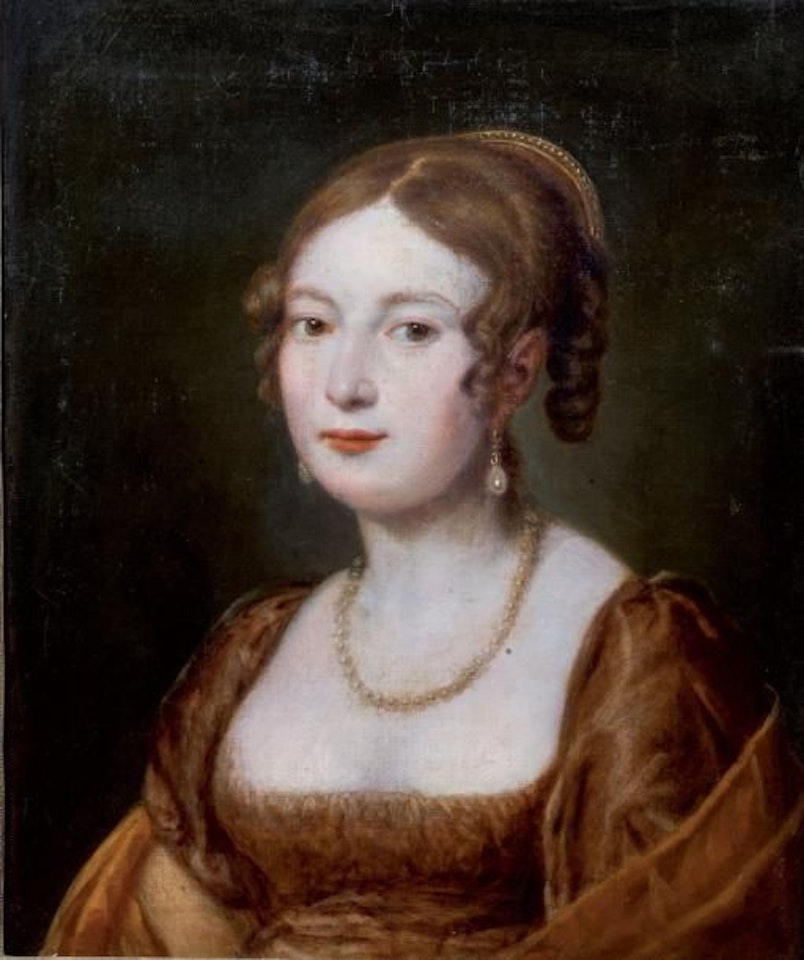 “Portrait of a young woman” by French School