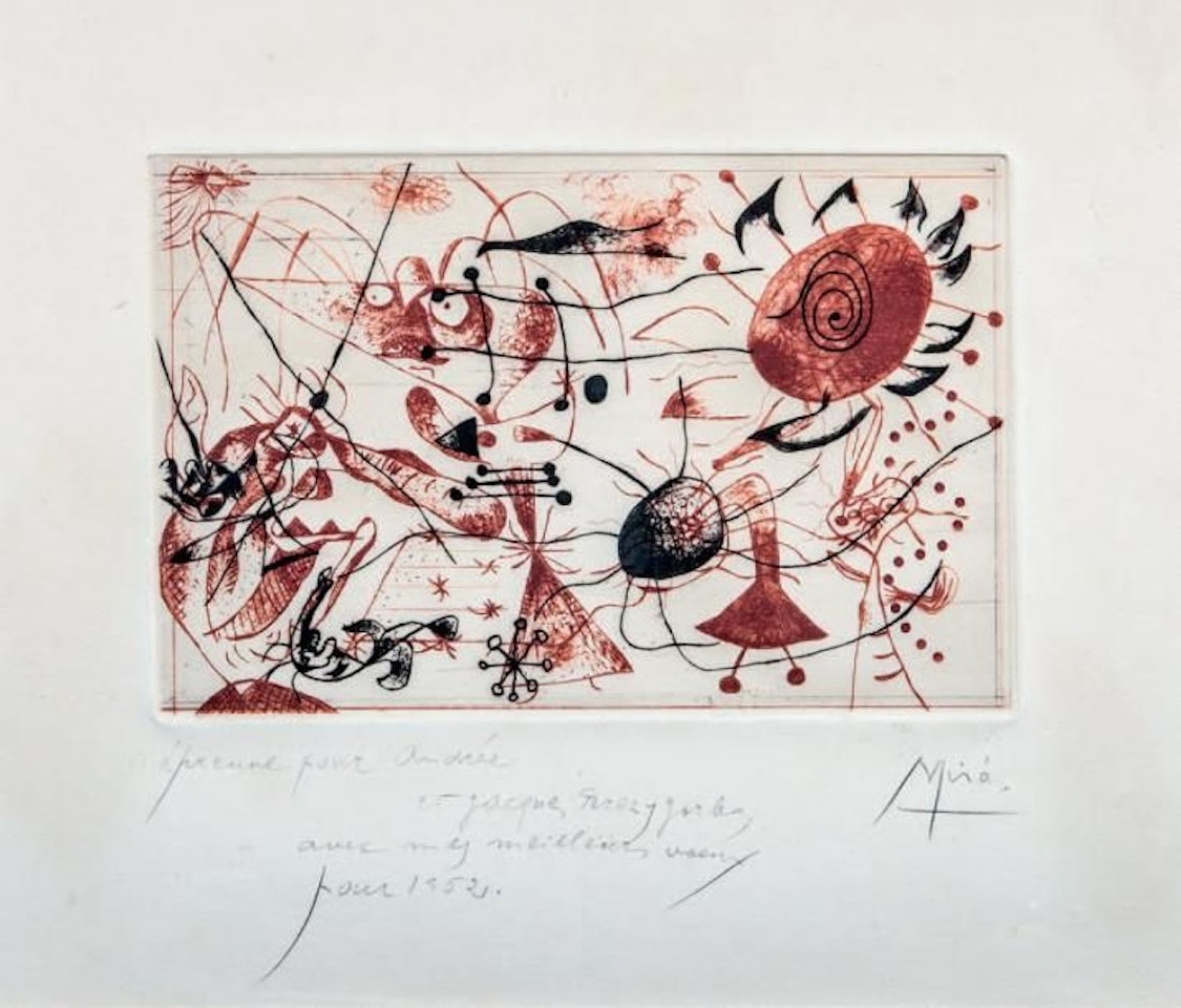 Black and Red Series by Joan Miró