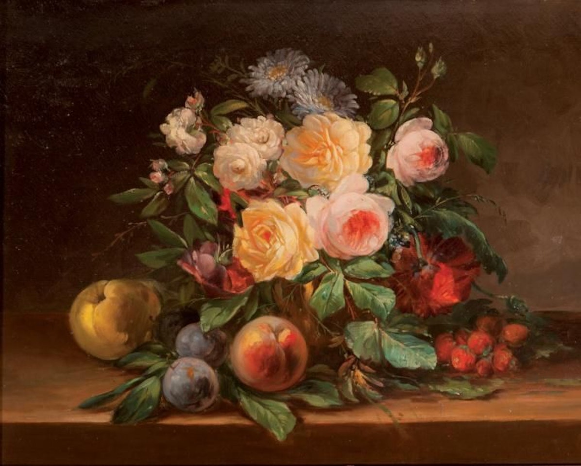 “Flower vase” by French School