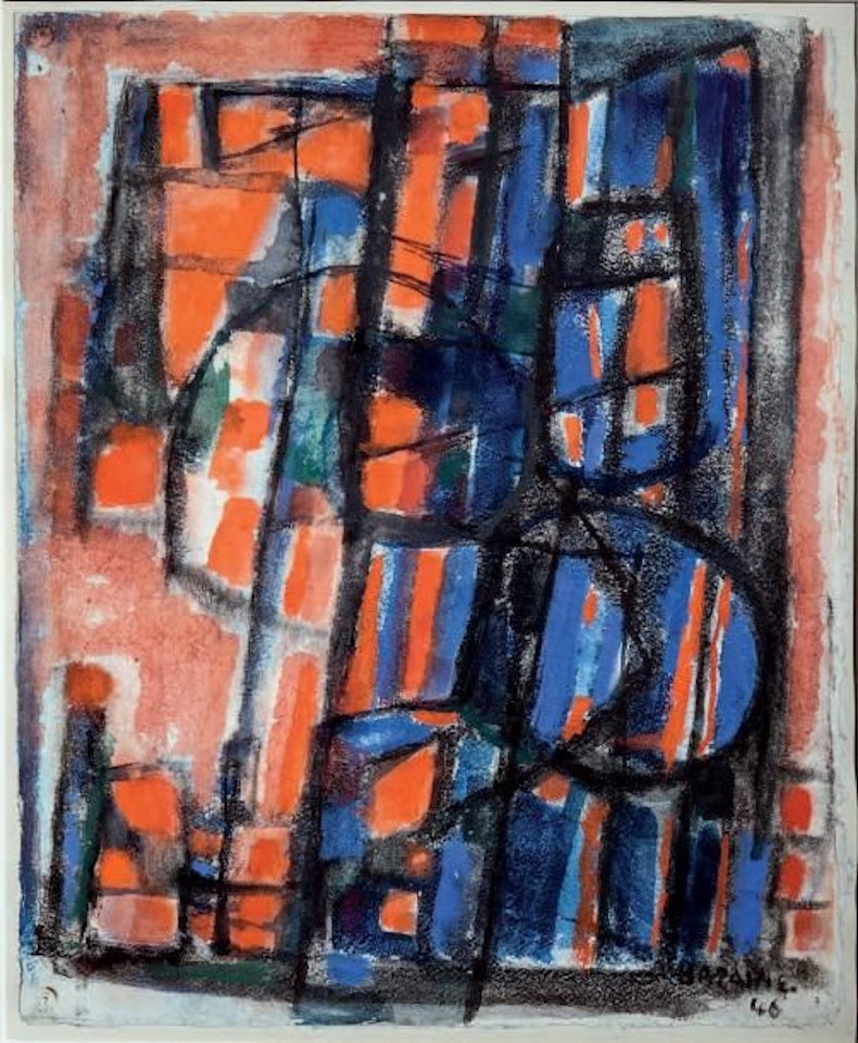 Trees and figures by Jean René Bazaine