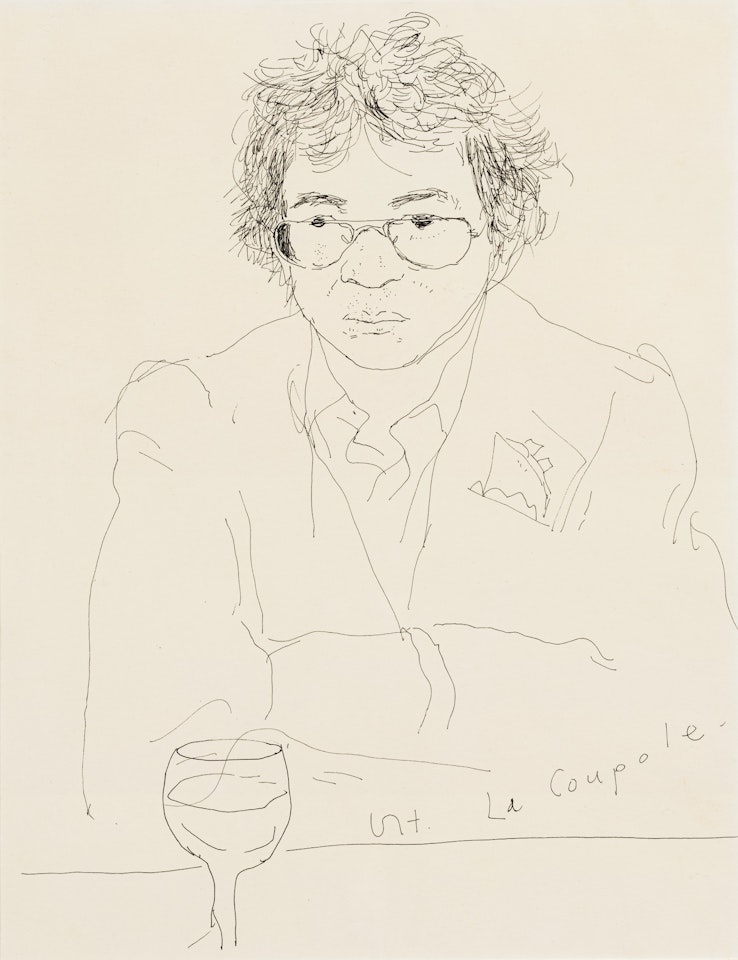 Portrait de Pierre Le-Tan à la coupole by David Hockney