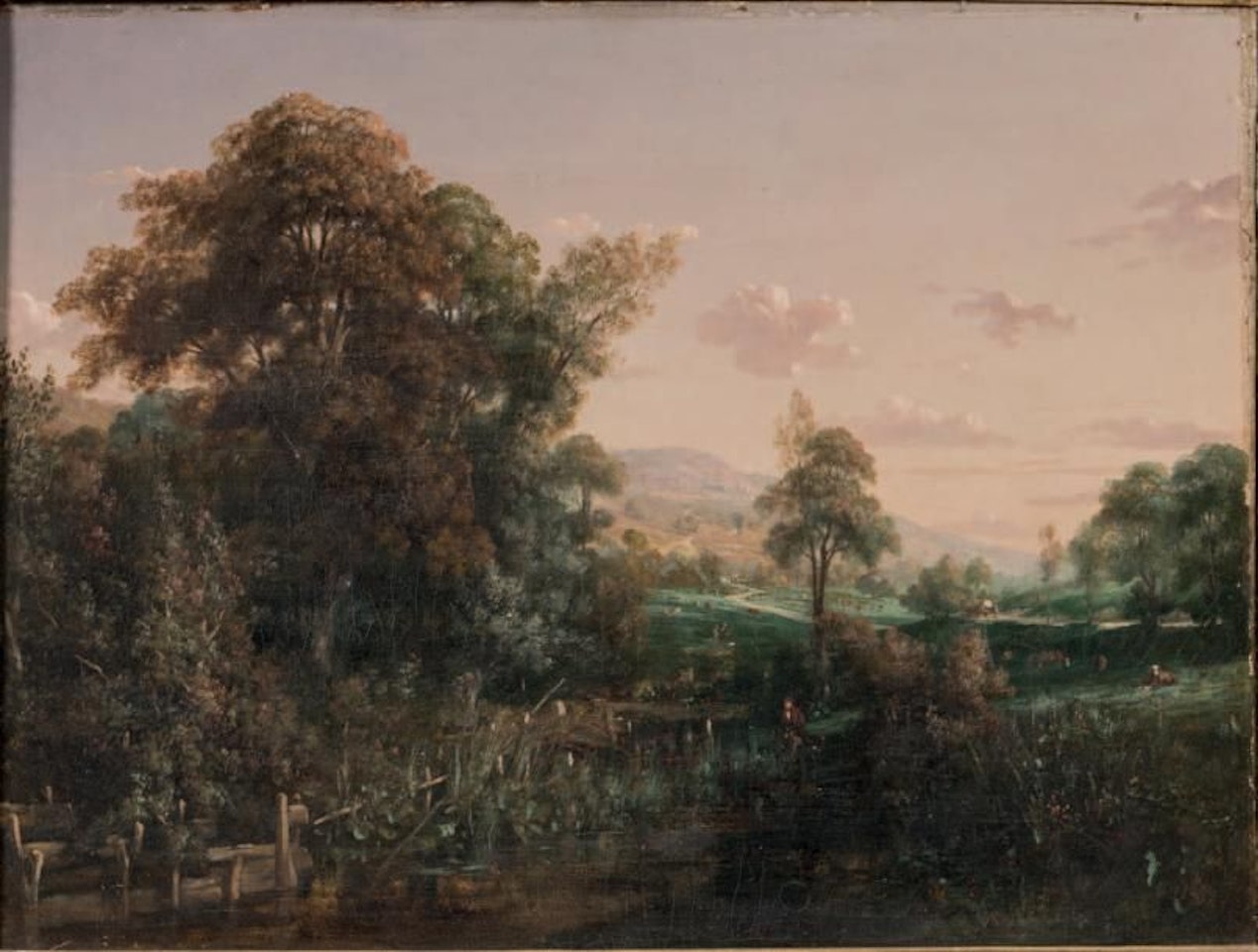 Country landscape by French School