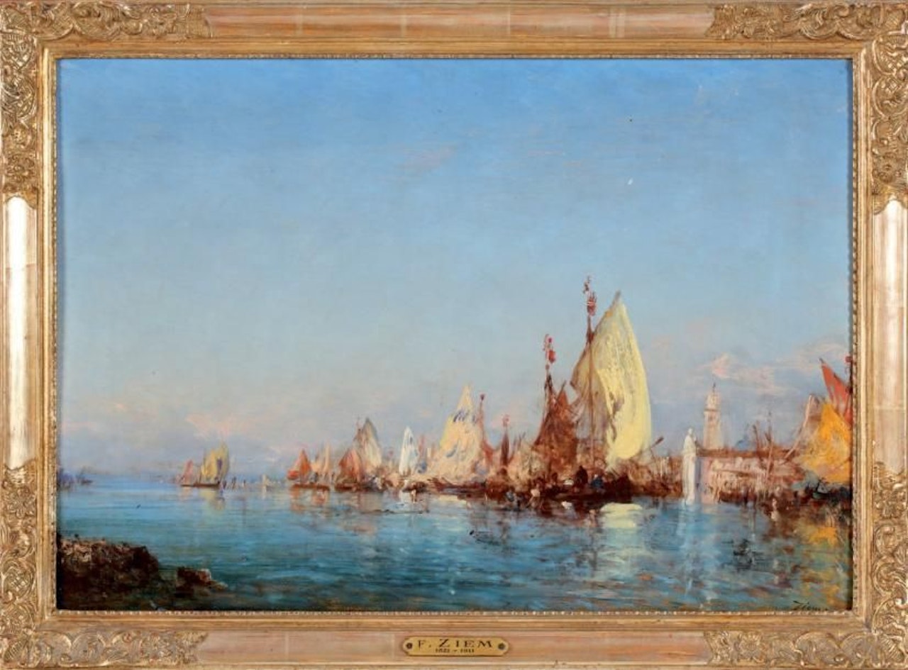 View of Venice by Félix Ziem