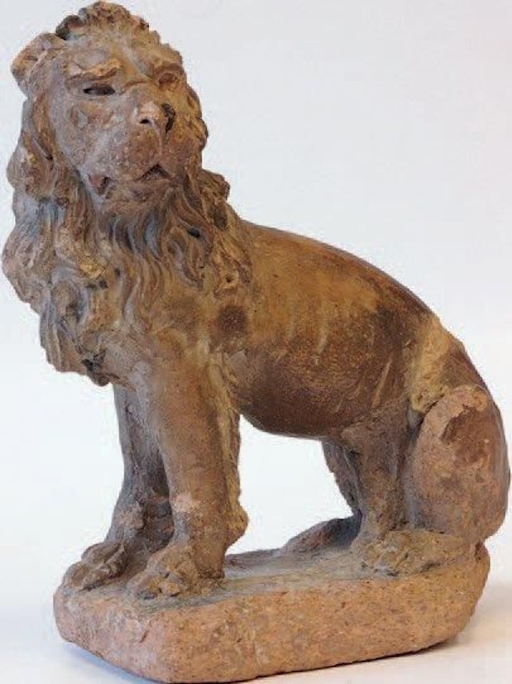 Seated lion by French School