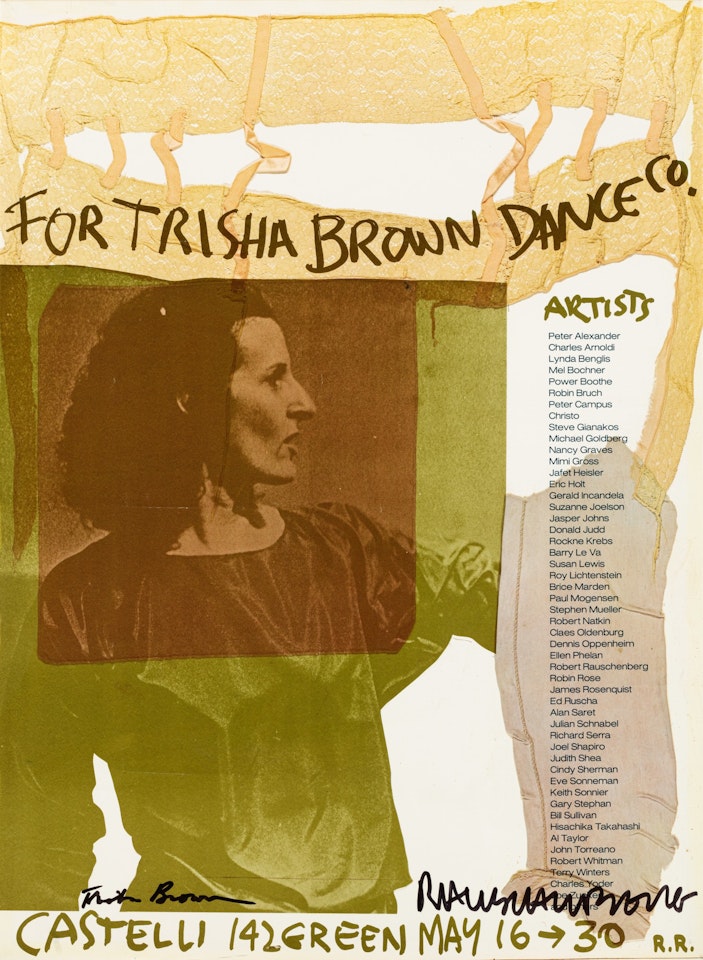 For Trisha Brown Dance co. at Castelli Gallery May 16-30 by Robert Rauschenberg