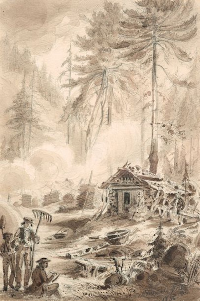 La cabane du bucheron by German School