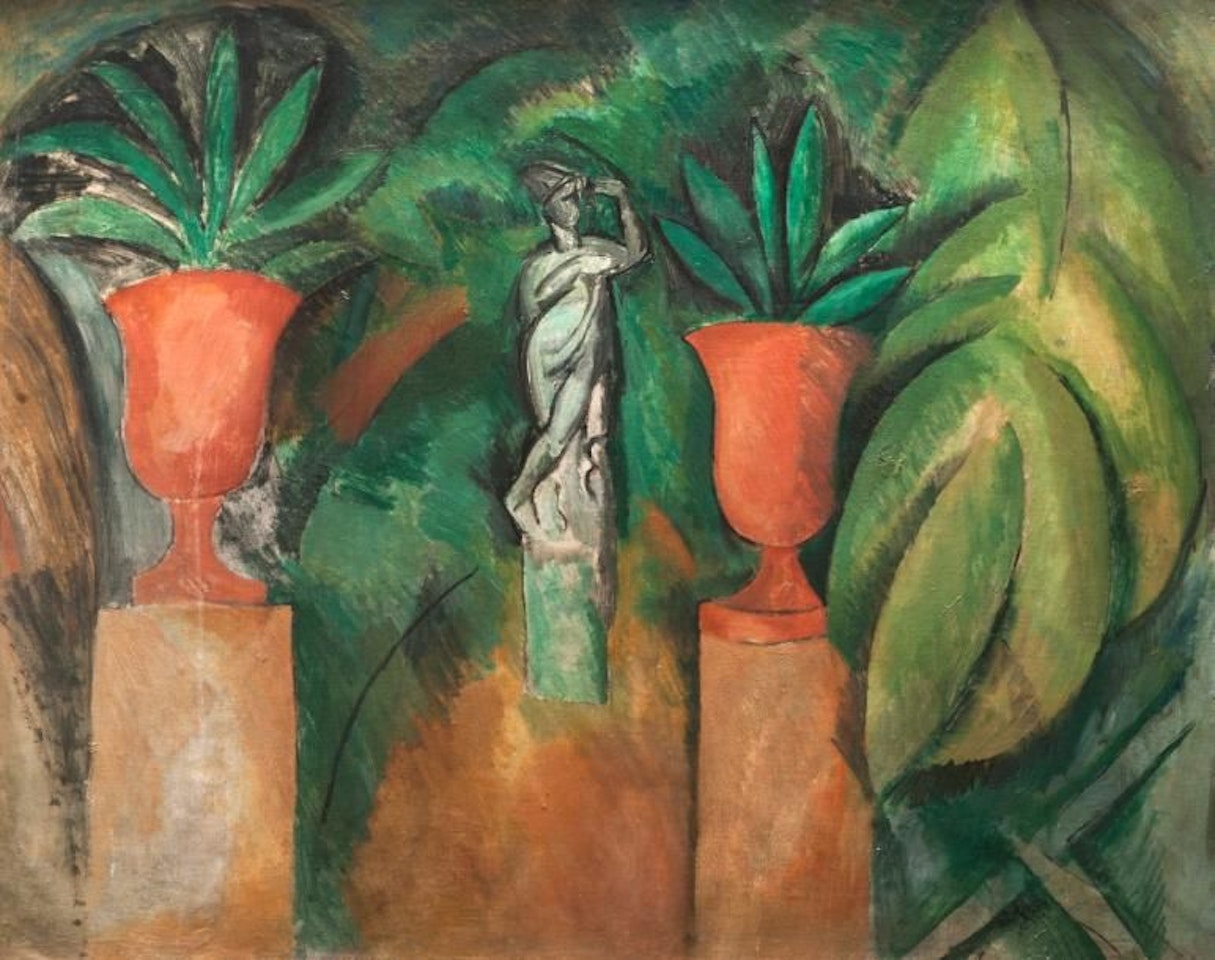 The statue with the two vases by Raoul Dufy
