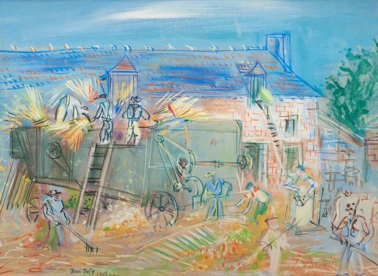 The harvesters by Jean Dufy