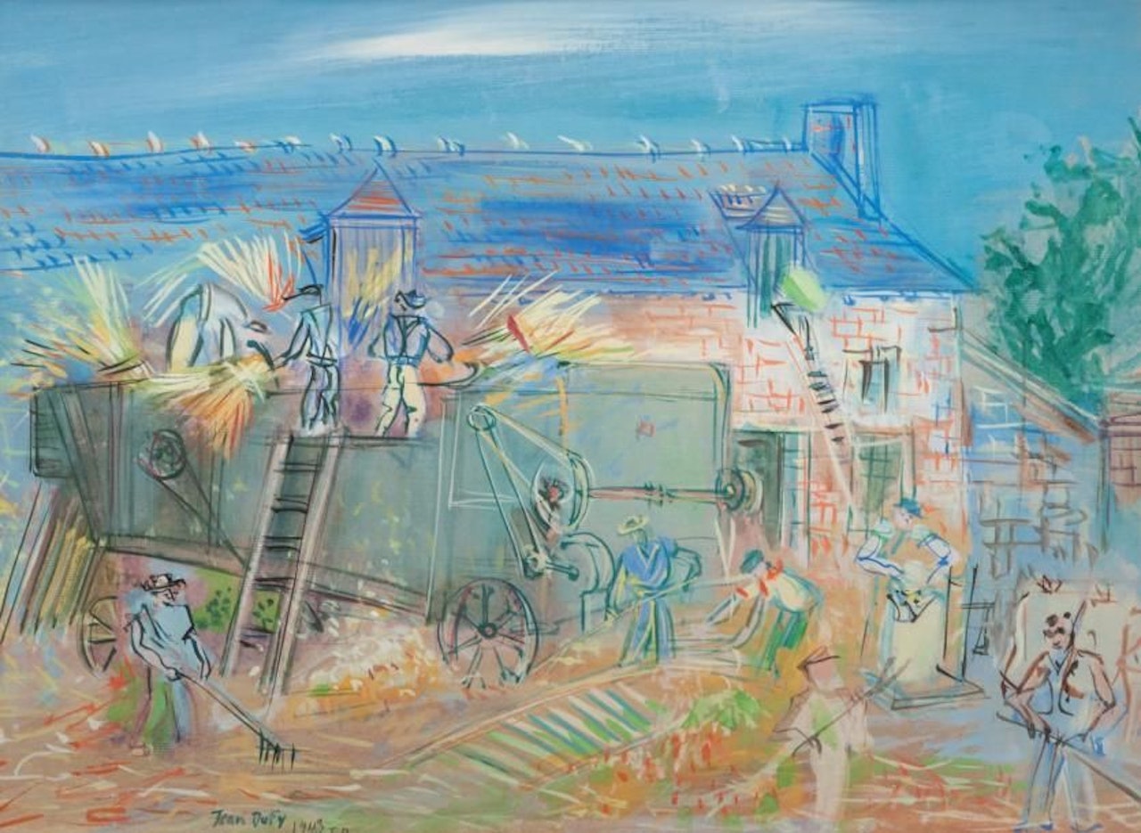 The harvesters by Jean Dufy