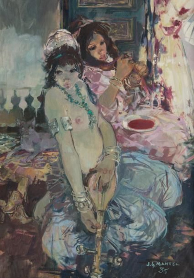 Women in the harem by Jean Gaston Mantel