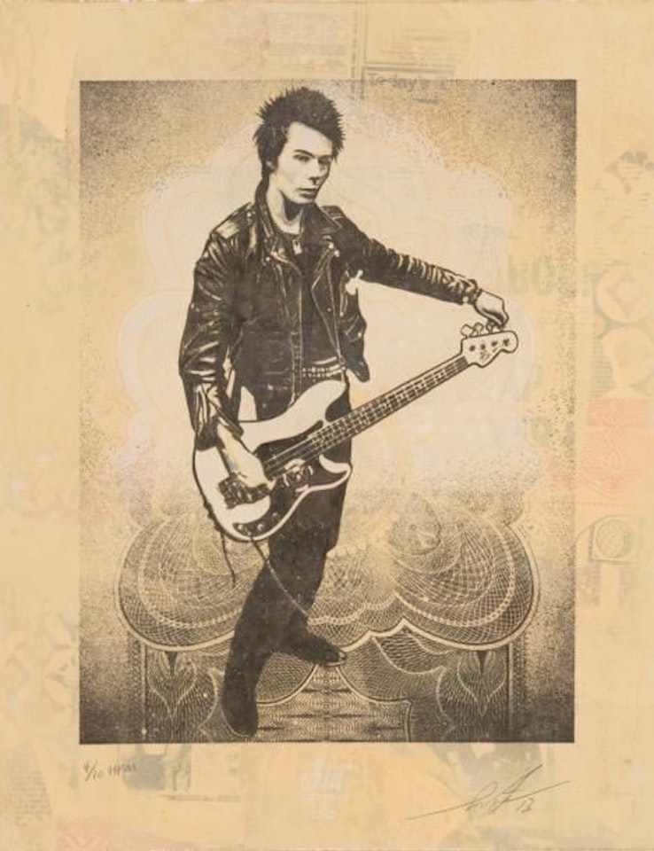 Sid in tune with discord by Shepard Fairey